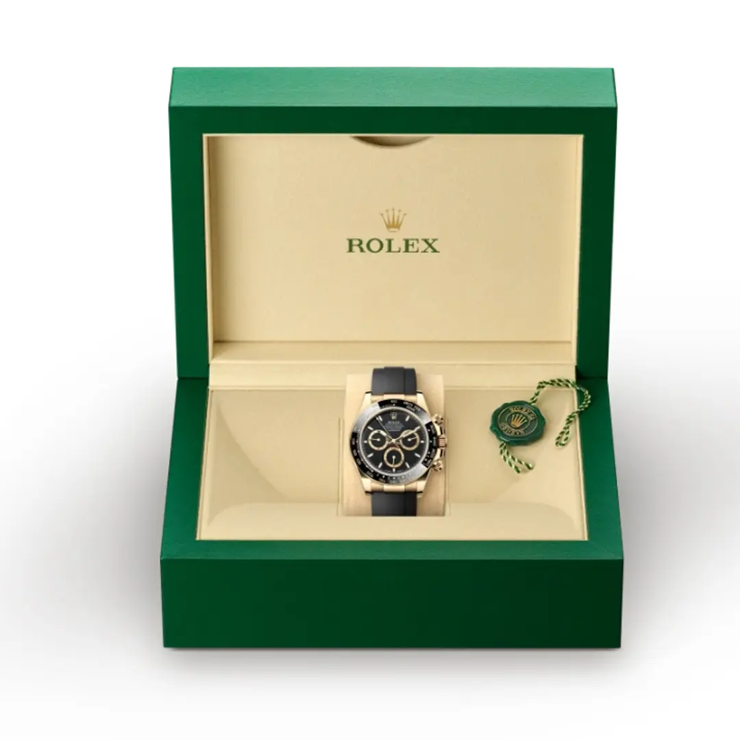 Rolex Daytona 116518LN CHBKOF 18K Yellow Gold 40mm Champagne Black Dial