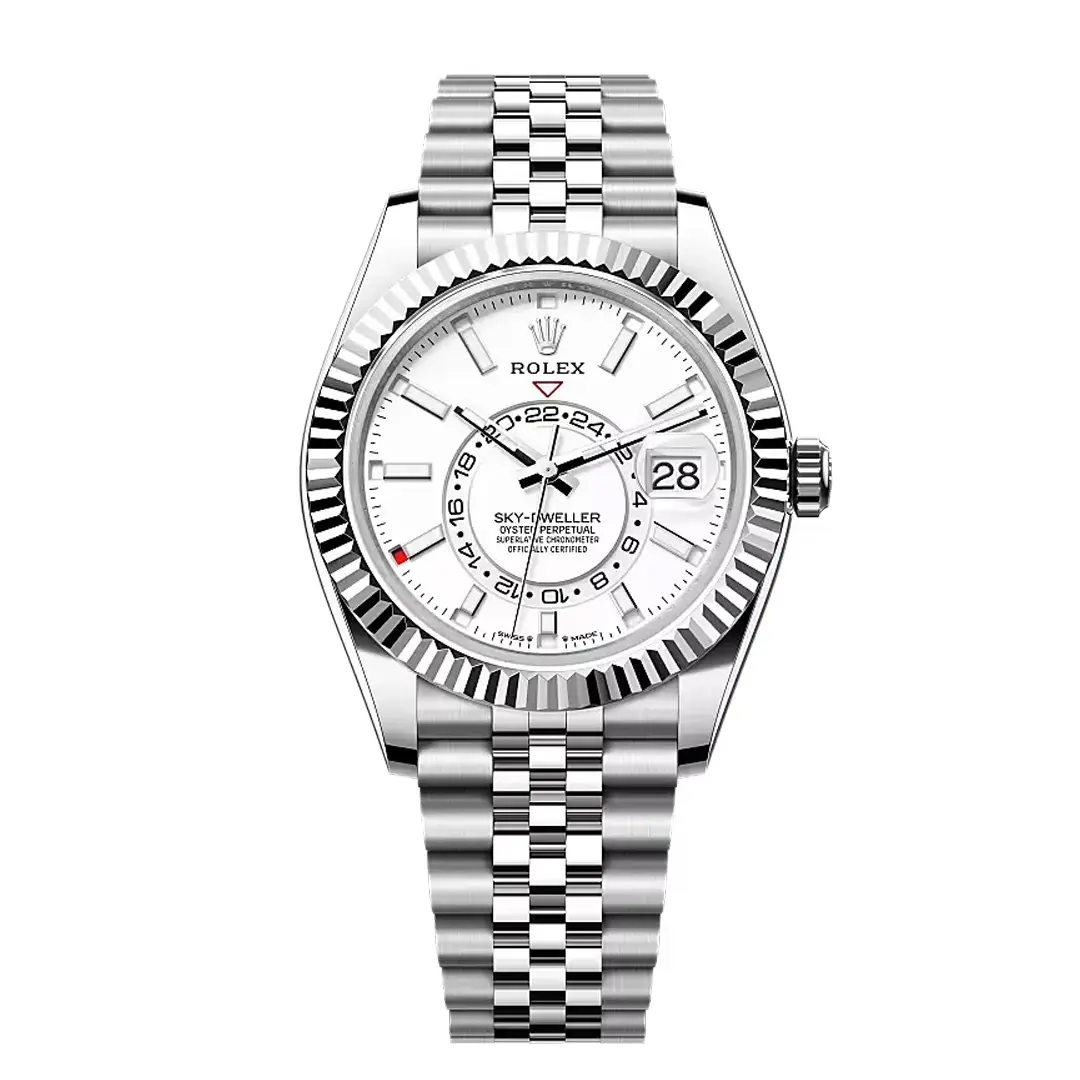 Rolex Sky-Dweller 336934-0004 White Gold Fluted Bezel 42mm Rolex Sky-Dweller 336934-0004 White Gold Fluted Bezel 42mm