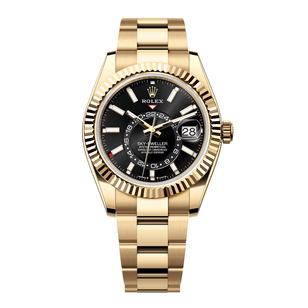 Rolex Sky-Dweller 326938 18K Yellow Gold Black Index Dial 42mm Rolex Sky-Dweller 326938 18K Yellow Gold Black Index Dial 42mm