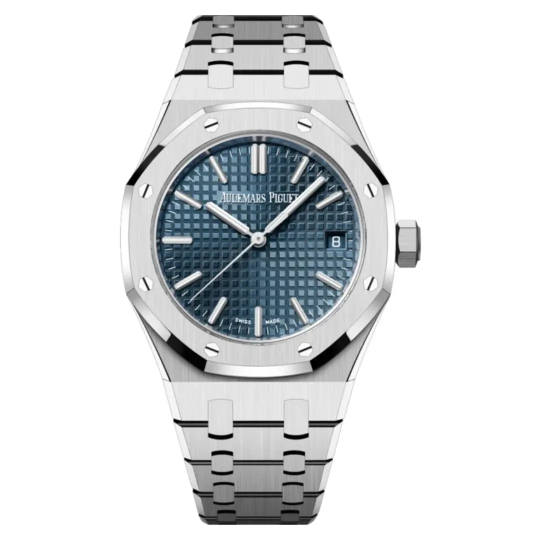 Audemars Piguet Royal Oak 15551ST.ZZ.1356ST.02 Blue Dial 37mm (1) Audemars Piguet Royal Oak 15551ST.ZZ.1356ST.02 Blue Dial 37mm
