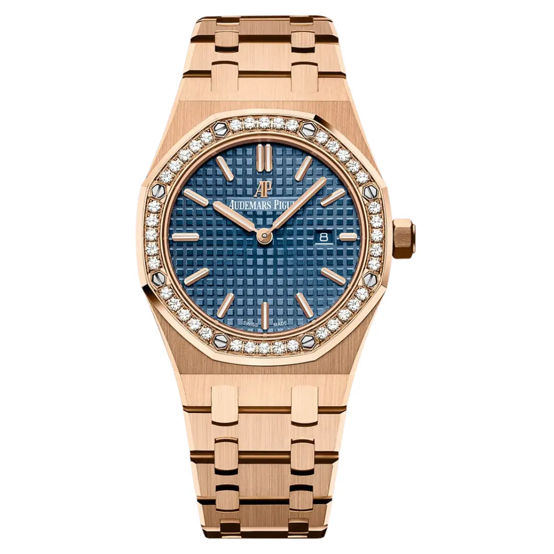 Audemars Piguet Royal Oak 67651OR.ZZ.1261OR.02 Blue Dial 33mm (1) Audemars Piguet Royal Oak 67651OR.ZZ.1261OR.02 Blue Dial 33mm