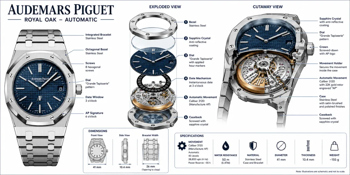 Audemars Piguet Royal Oak Jumbo 16202ST.OO.1240ST.01 Blue Dial 39mm