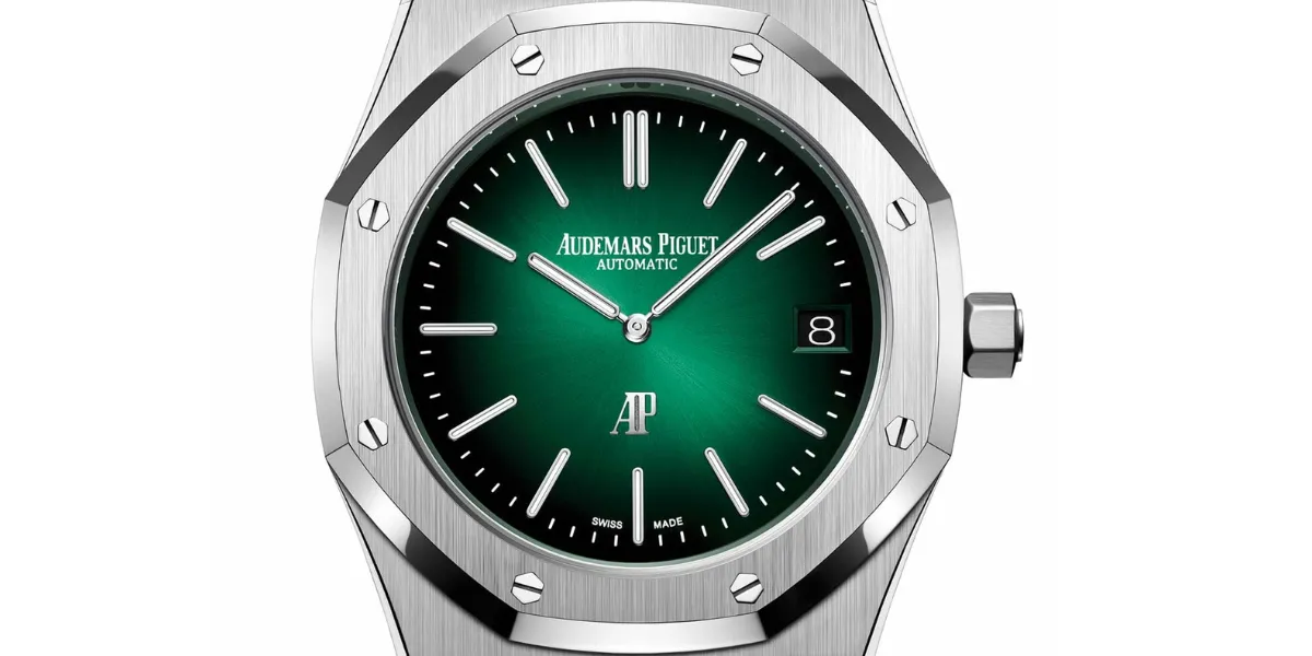 Audemars Piguet Royal Oak Jumbo Extra-Thin 16202PT.OO.1240PT.01 Smoked Green Dial 39mm