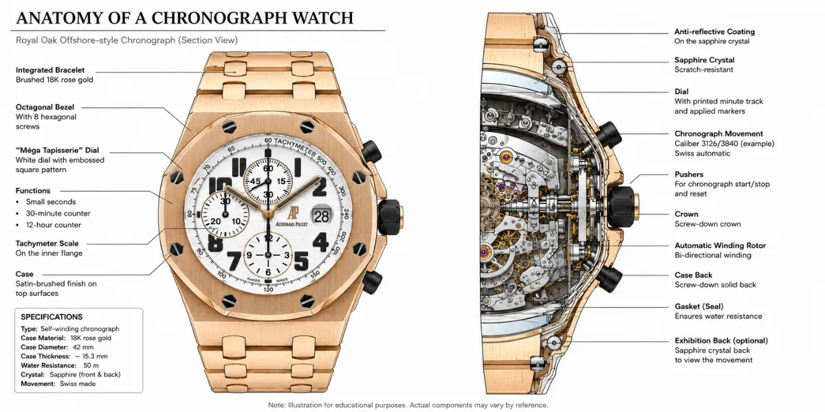 Audemars Piguet Royal Oak Offshore Chronograph 26170OR.OO.1000OR.01 Silver Dial 42mm