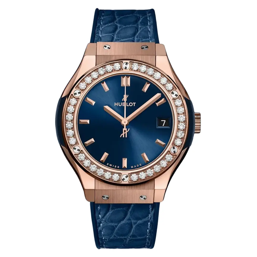 Hublot Classic Fusion 581.OX.7180.LR.1104 Blue Dial 33 mm