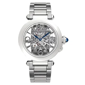 Cartier Pasha De Cartier WHPA0007 Steel Skeleton Dial 41mm