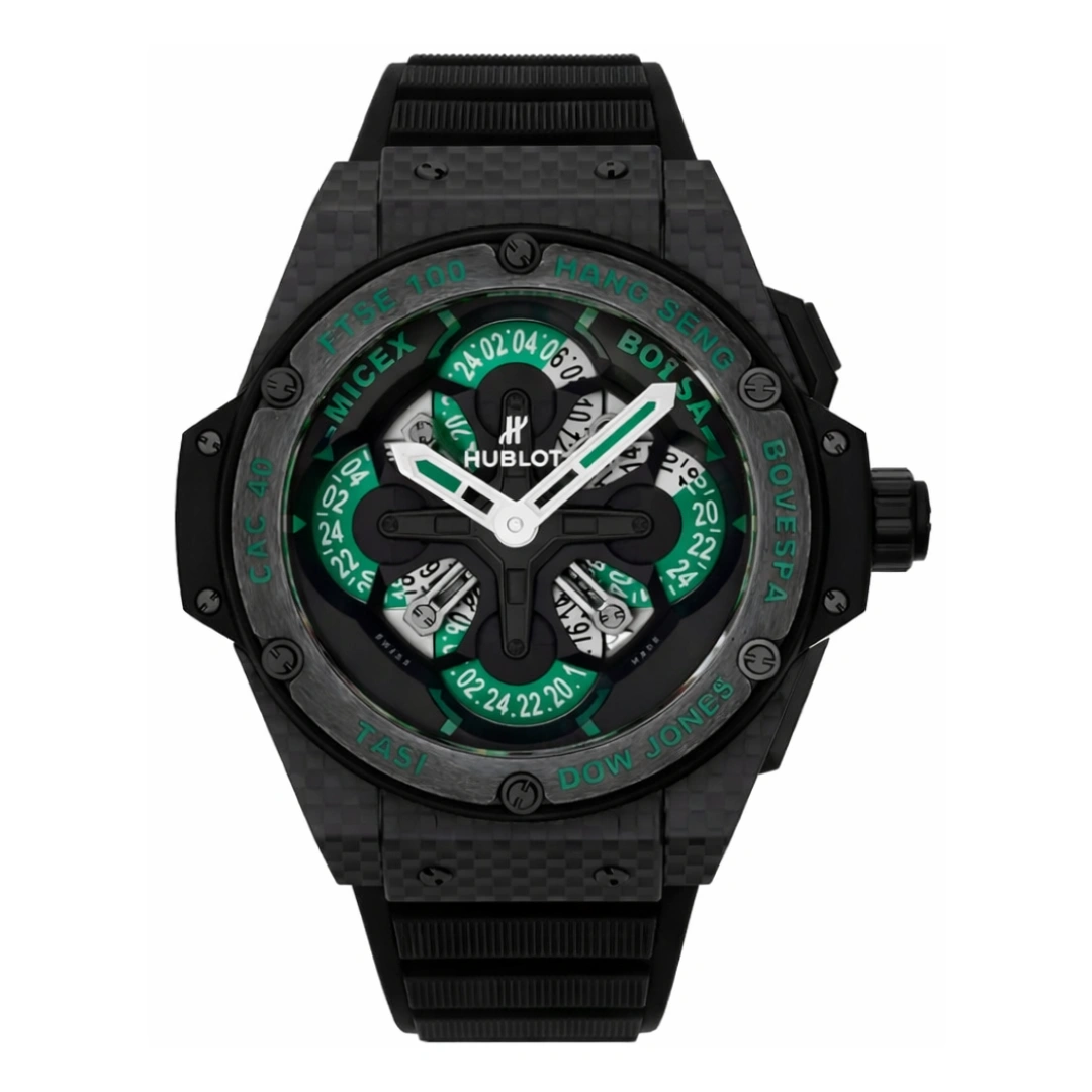 Hublot King Power Unico King Cash 771.QX.1179.RX.CSH13 Black Skeleton Dial 48mm