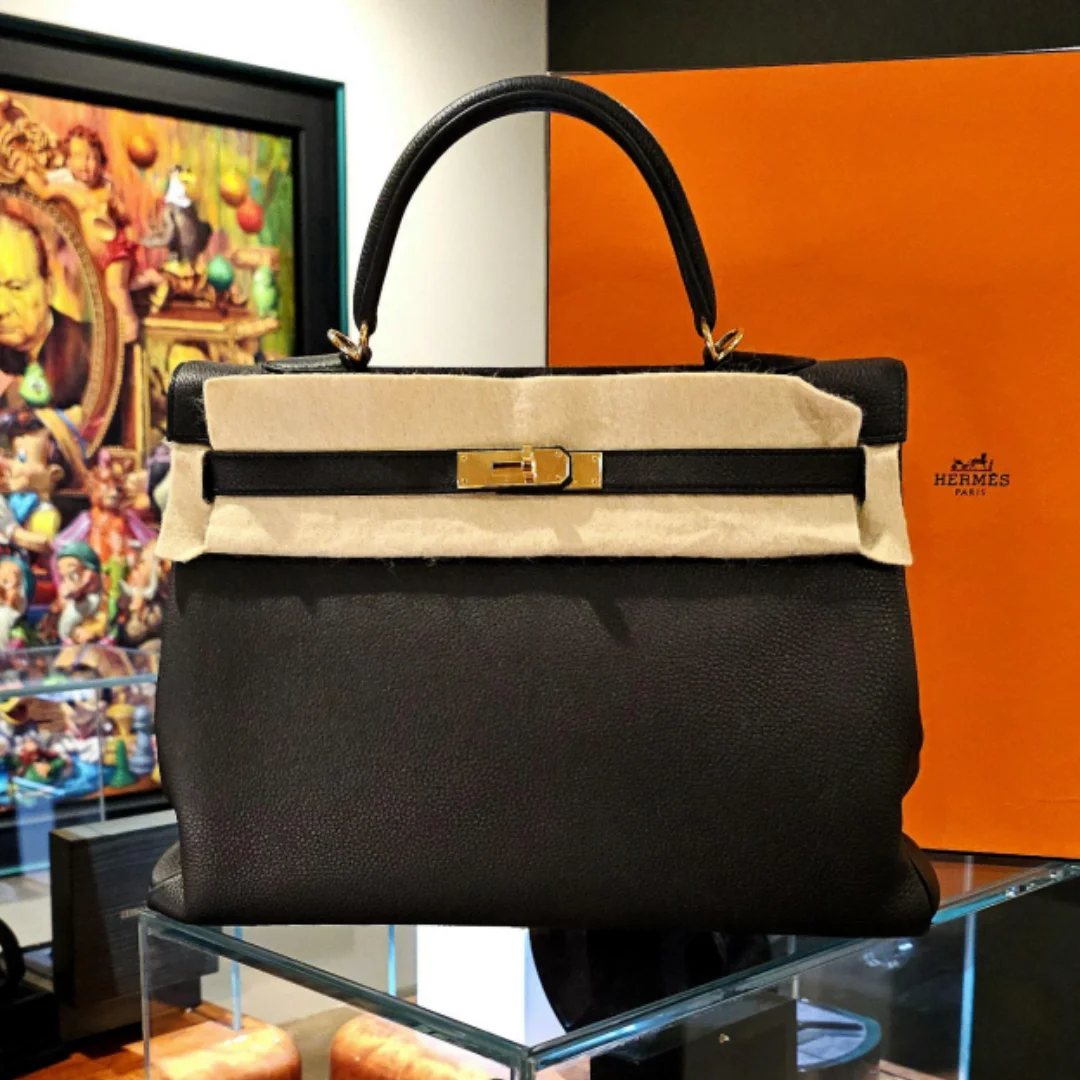 Hermes Birkin 35 Black Leather GHW
