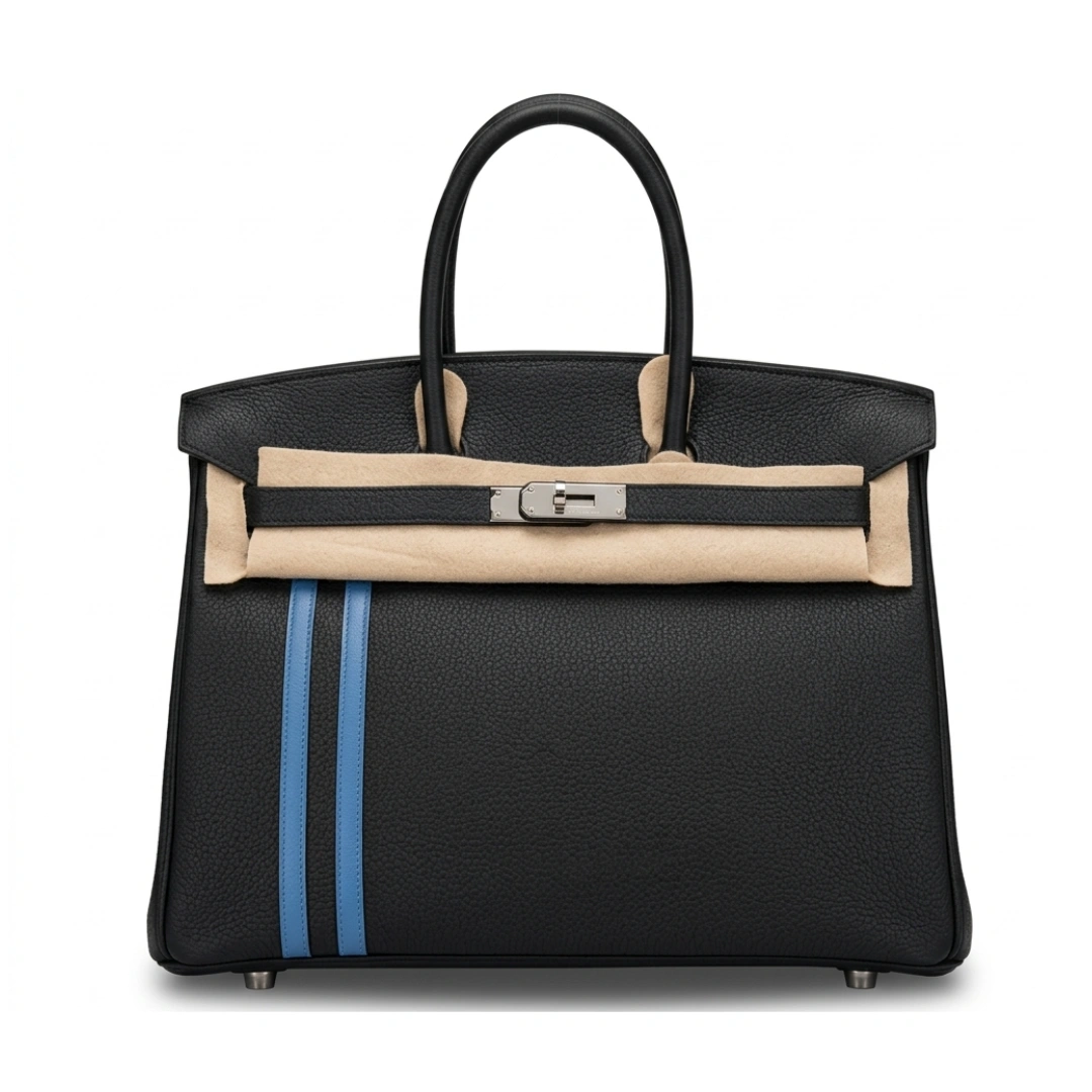 Hermes Birkin 35 Officier Vert Cypress Togo PHW
