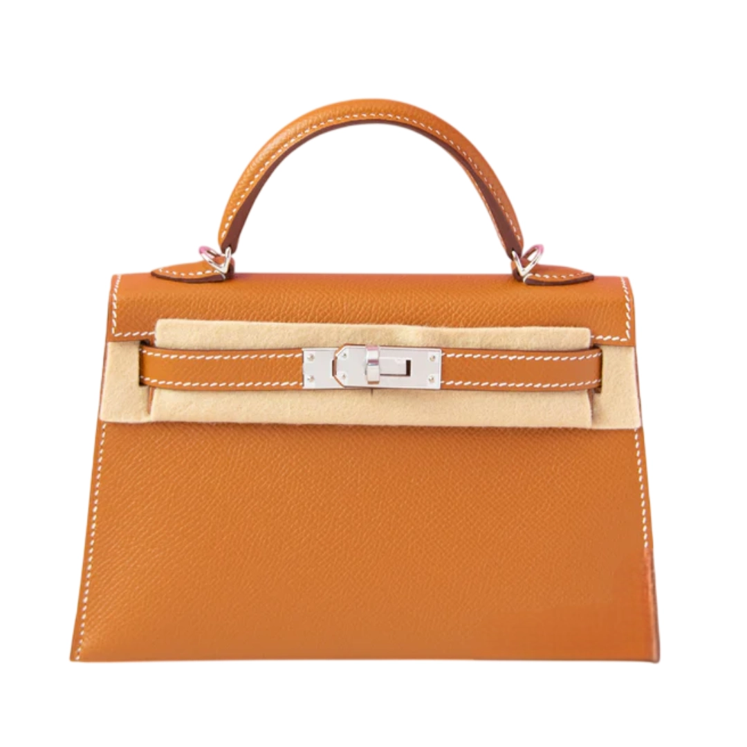 Hermes Mini Kelly Bag Gold Leather