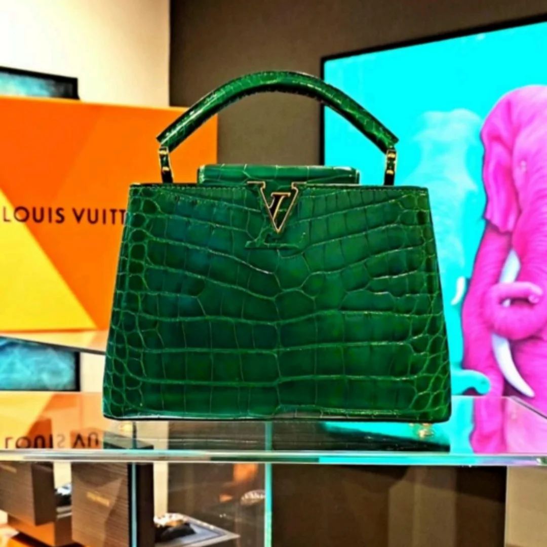 Louis Vuitton Capucines Green