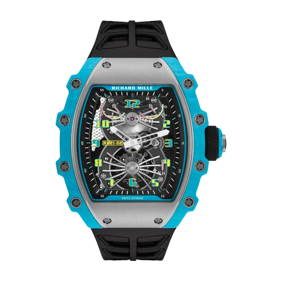 Richard Mille RM 21-02 (1) Richard Mille RM 21-02 Skeleton Dial Blue 40mm