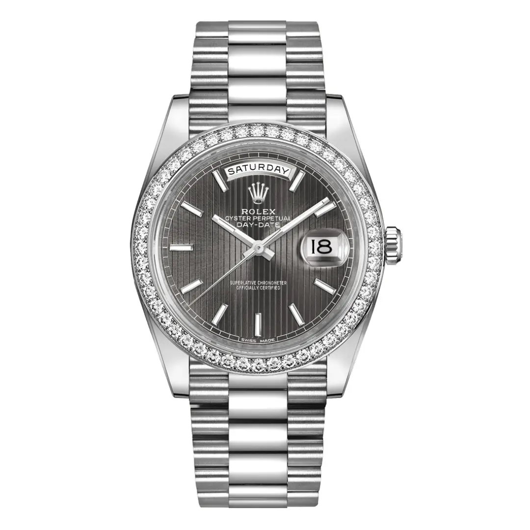 Rolex Day-Date 228349RBR-0008 Dark Rhodium Dial 40mm