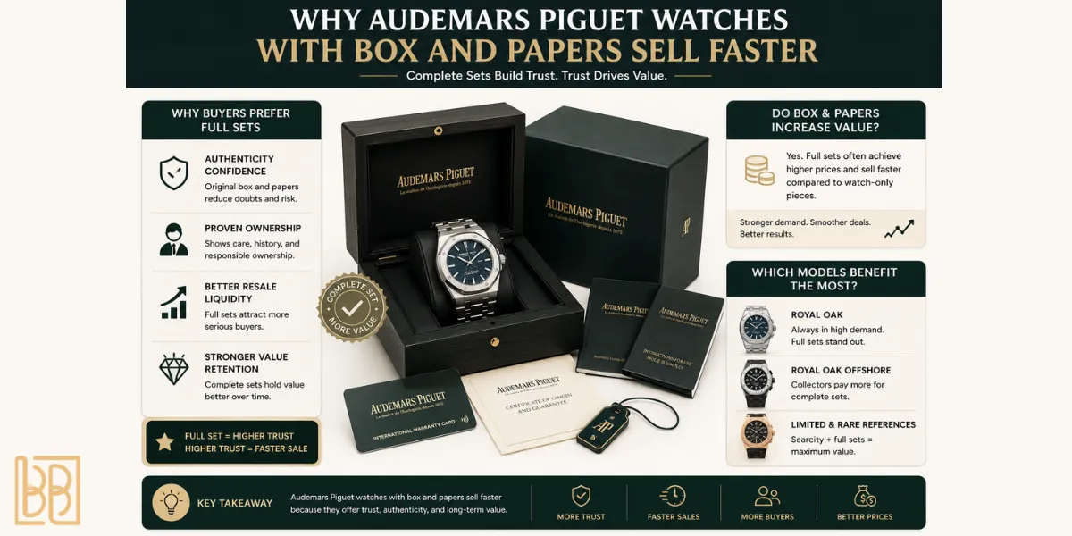 AP Watches With Box and Papers Sell Faster