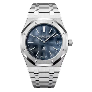 Audemars Piguet Royal Oak 15202ST.OO.1240ST.01.A Blue Dial 39mm Jumbo Extra Thin