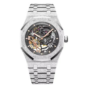 Audemars Piguet Royal Oak 15407BC.GG.1224BC.0 Double Balance Wheel Frosted skeleton Dial 41mm