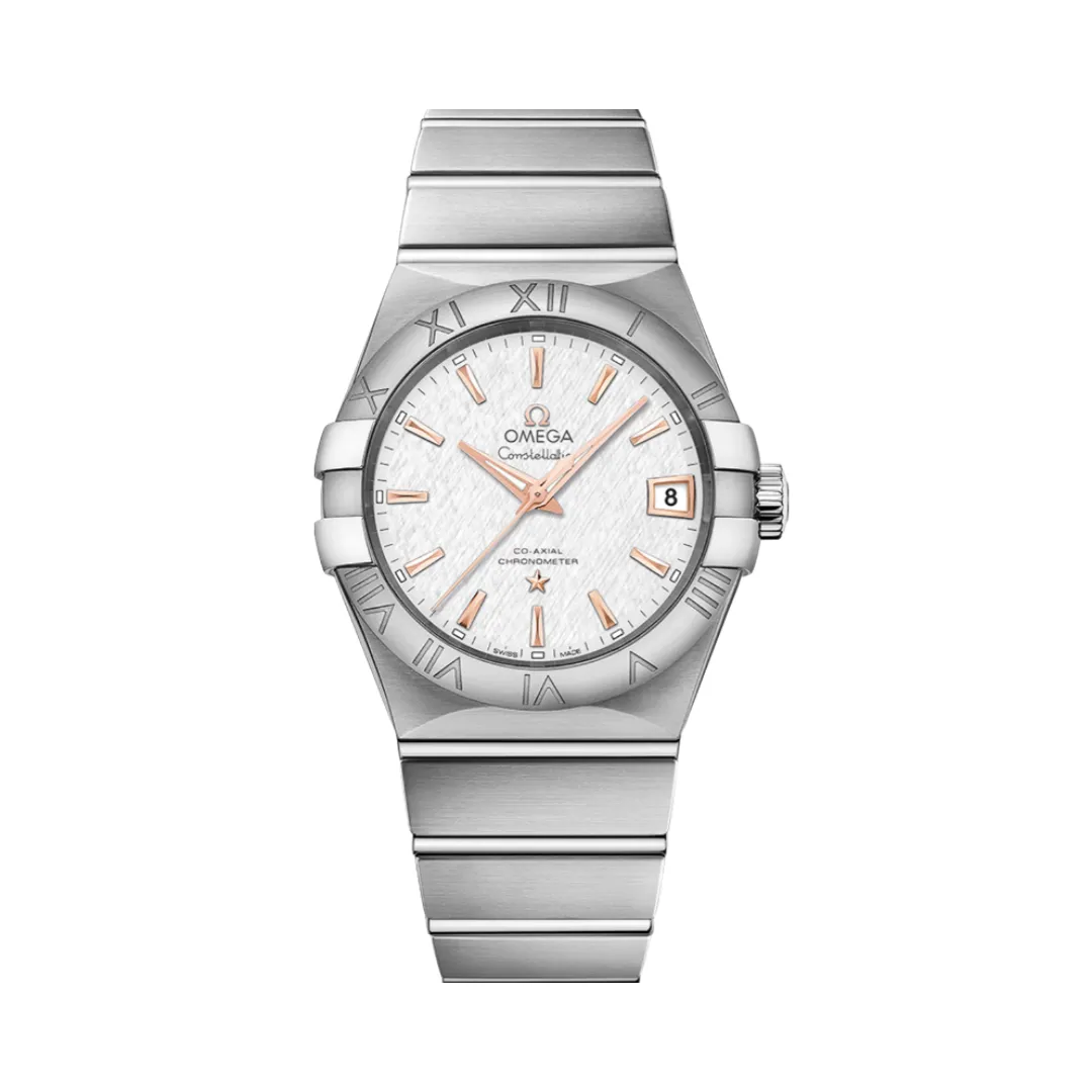 Omega Constellation 123.10.38.21.02.002 Silver Dial Steel 38 MM
