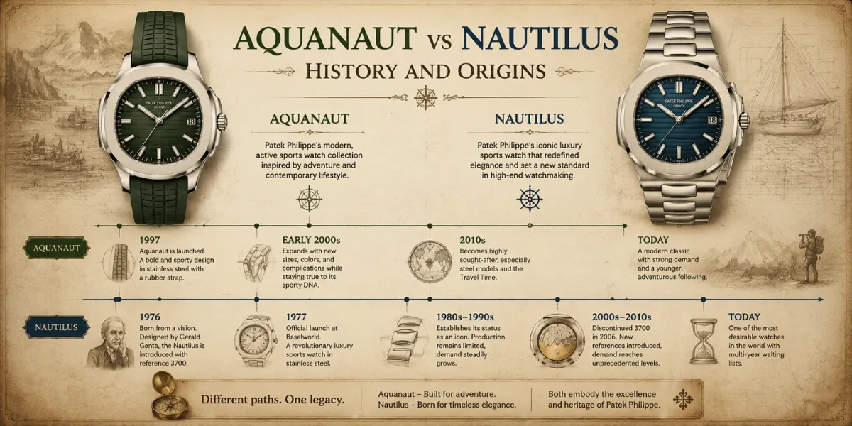 Aquanaut vs Nautilus History and Origins