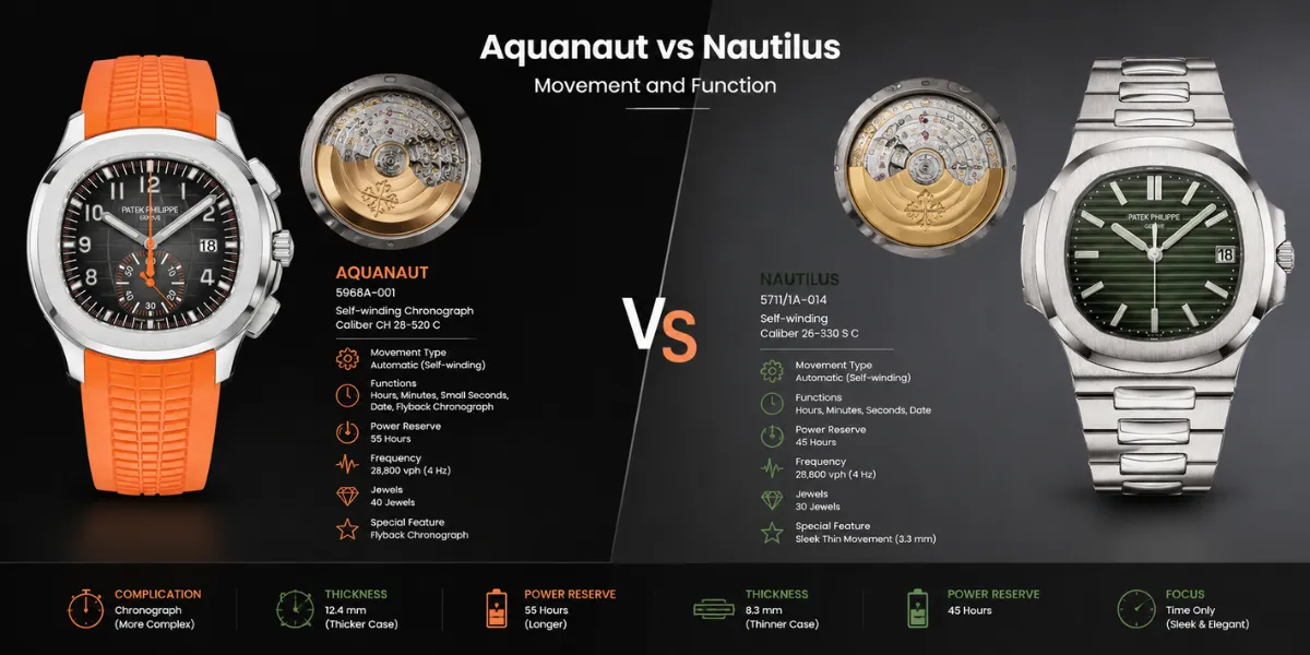 Aquanaut vs Nautilus Movement and Function