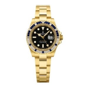 Rolex GMT-Master II 116748SA Black Dial Diamond Bezel 40mm